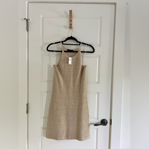 NWT Banana Republic Woven Crocheted Mini Dress - Picture 1 of 5